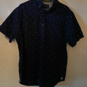 Denim & Flower Dark Blue Patterned Shirt